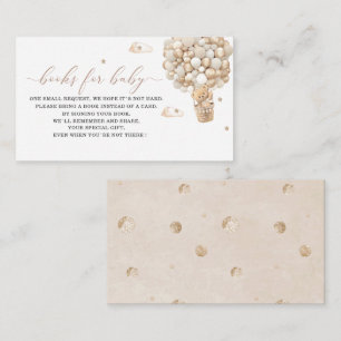  Watercolor teddy bear ballon baby sEnclosure Card