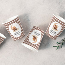 Watercolor Teddy bear gender neutral baby shower