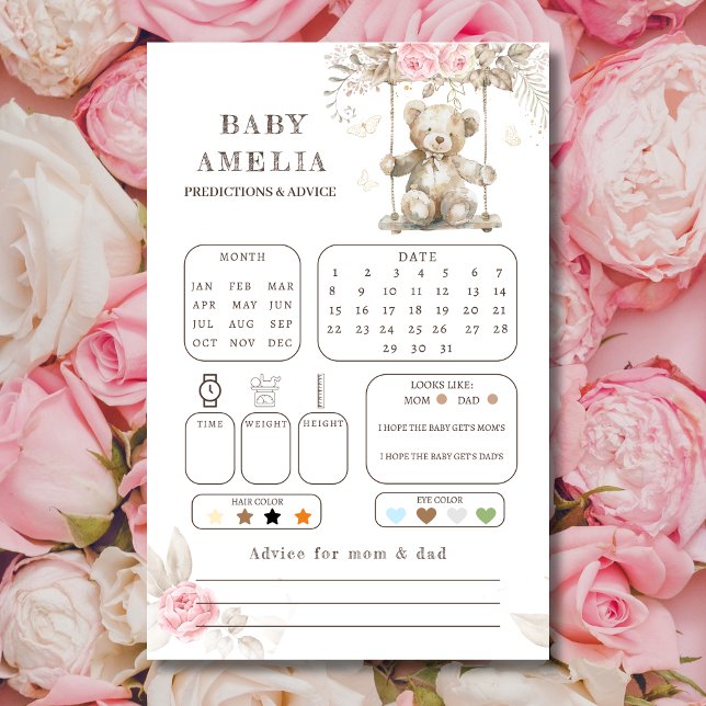 Watercolor Teddy Bear Pink Floral Prediction (Creator Uploaded)