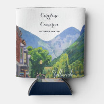 Watercolor Telluride Colorado Ski Mountain