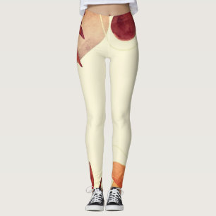 Watercolor terracotta leggings