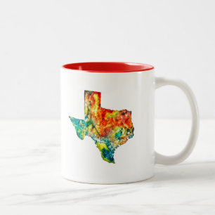 Watercolor Texas Coffee Mug