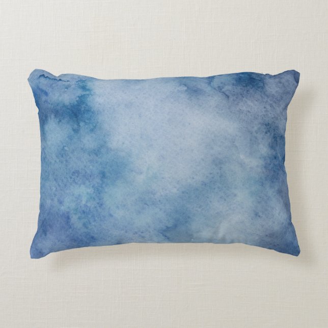 Watercolor texture background paint decorative cushion (Front)