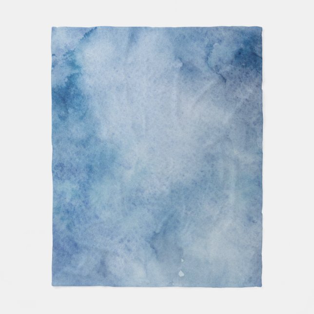 Watercolor texture background paint fleece blanket (Front)