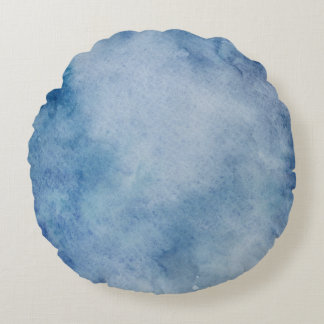 Watercolor texture background paint round cushion