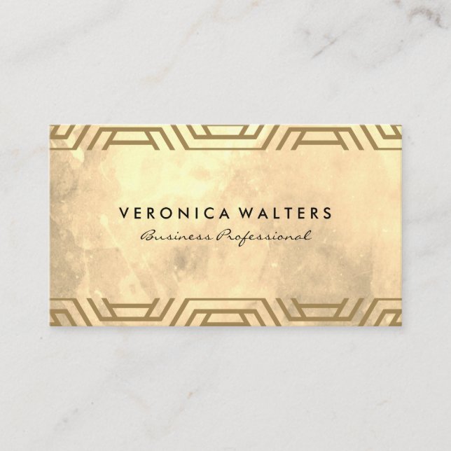 Watercolor Texture | Geometric Modern Pattern Loyalty Card (Front)