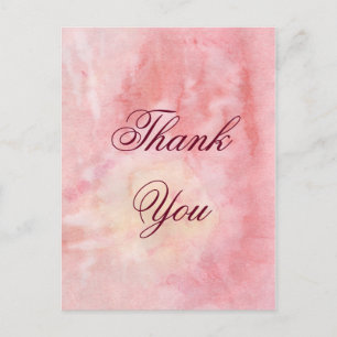 Watercolor Thank You Card