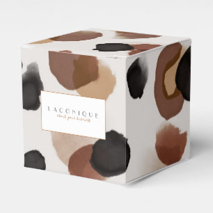Watercolor   Thank you   Leopard print Favour Box