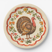 Watercolor Thanksgiving Turkey
