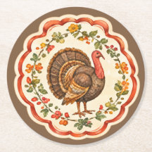 Watercolor Thanksgiving Turkey