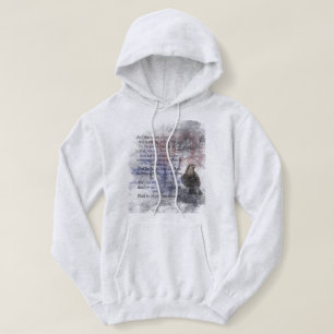 Watercolor The Raven Edgar Allan Poe Poem Author Hoodie