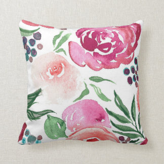 Watercolor Throw Pillow