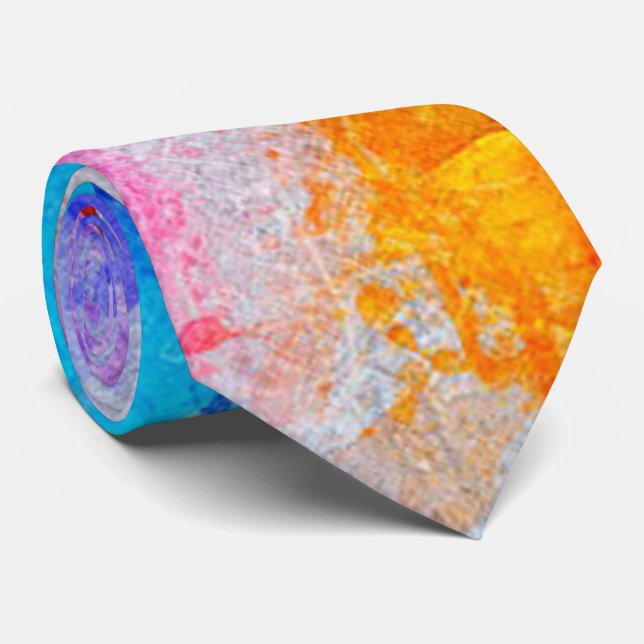 Watercolor Tie (Rolled)