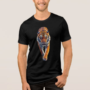 Watercolor Tiger – Artistic Stripes Tee