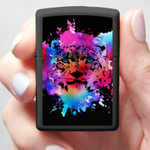 Watercolor Tiger Head