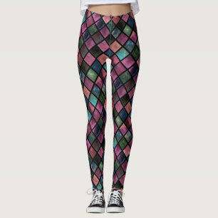 Watercolor, tile leggings