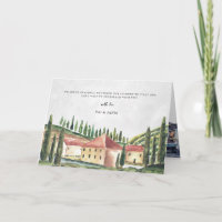 Watercolor Timeline Wedding Save the Date