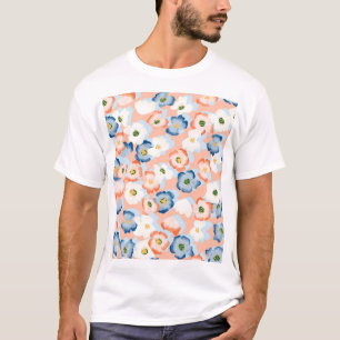 Watercolor Tiny Flowers: Vintage Pattern T-Shirt