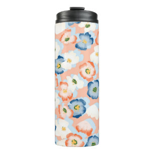 Watercolor Tiny Flowers: Vintage Pattern Thermal Tumbler