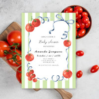 Watercolor Tomato Baby Shower