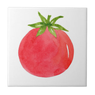 Watercolor Tomato    Tile
