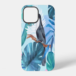 Watercolor Toucans: Tropical Seamless iPhone 12 Case