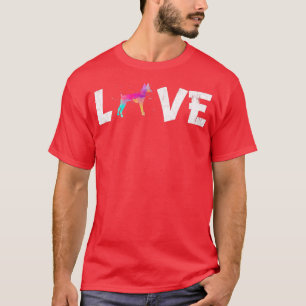 Watercolor Toy Fo Terrier Dog Love In the Pocket  T-Shirt