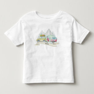 Watercolor Travel Transport Toddler T-Shirt