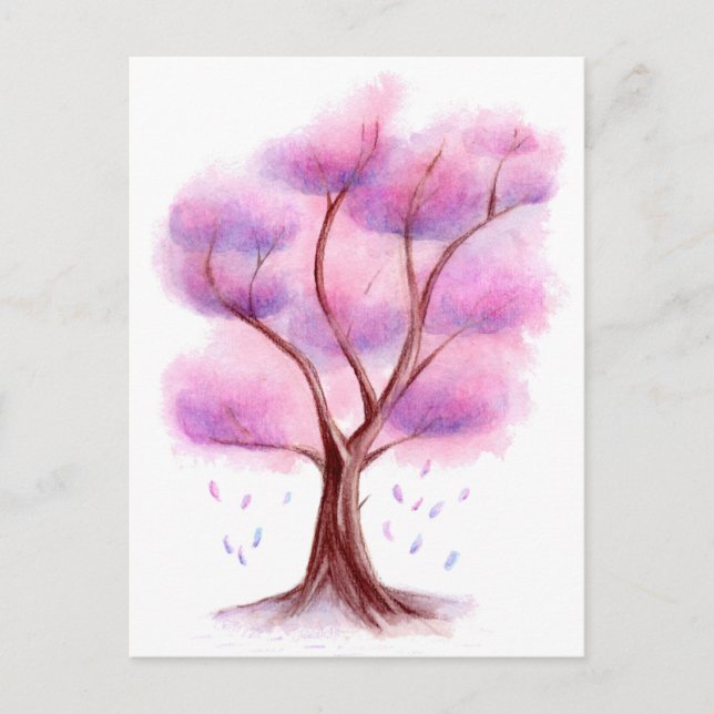 Watercolor Tree Postcard (Front)