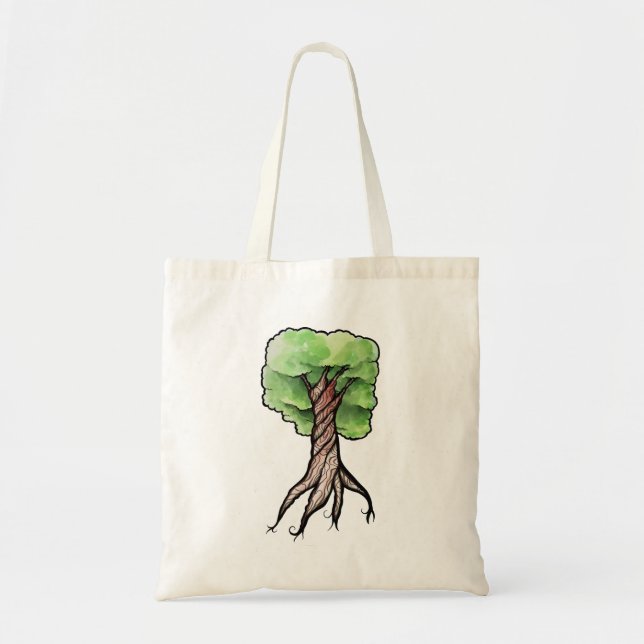 Watercolor Tree                                    Tote Bag (Front)