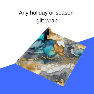Watercolor Trend Abstract Ink Wallpaper Wrapping Paper