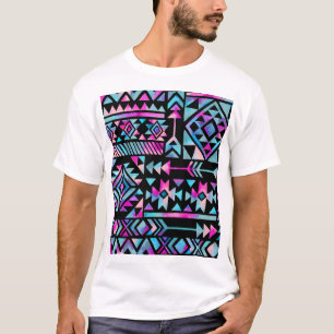 Watercolor tribal motifs, ethnic wallpaper. T-Shirt