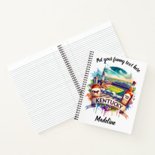 Watercolor tribute to Kentucky landmarks Notebook