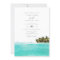 Watercolor Tropical Beach Jamaica Island Wedding