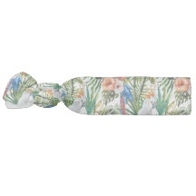 Watercolor tropical birds and foliage pattern