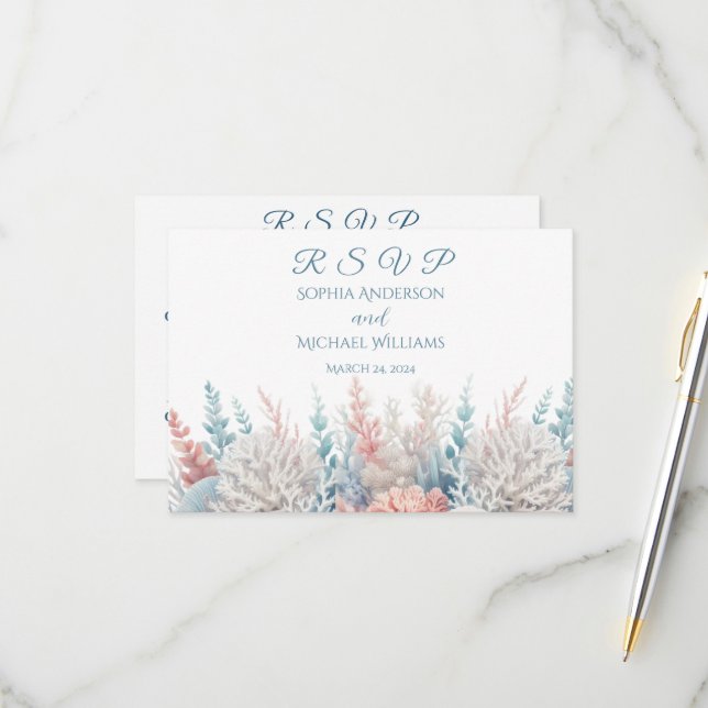 Watercolor Tropical Bliss RSVP (Front/Back In Situ)