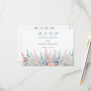Watercolor Tropical Bliss RSVP Card