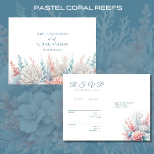 Watercolor Tropical Bliss-RSVP-Wedding- Postcard