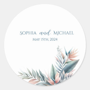 Watercolor Tropical Dream- Wedding Stickers