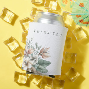 Watercolor Tropical Elegance-Wedding-Thank You- Can Cooler