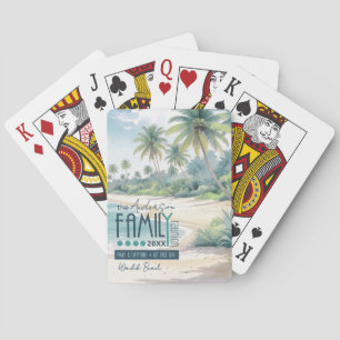 Watercolor Tropical Family Reunion ID1130 Playing Cards