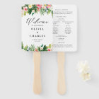 Watercolor Tropical Flowers Summer Wedding