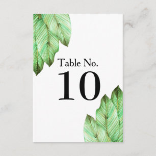 Watercolor Tropical Foliage Wedding Invitation