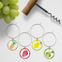 🍓🍷 Watercolor Tropical Fruit 