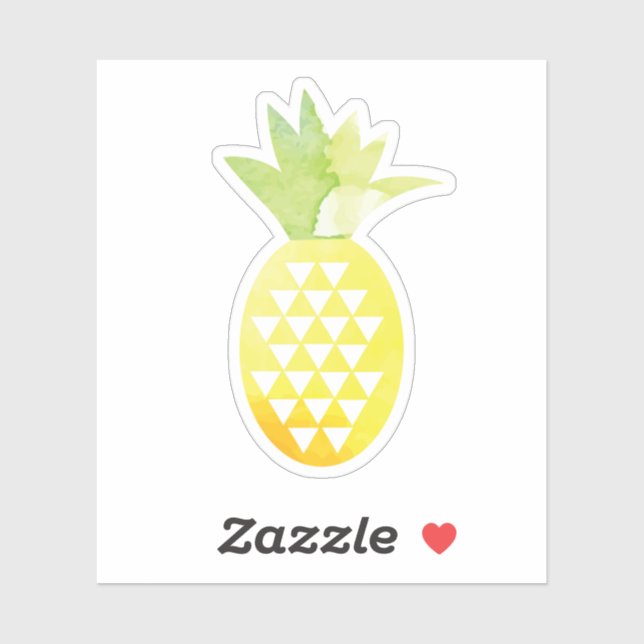 Watercolor Tropical Pineapple (Sheet)