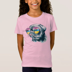 Watercolor Tropical Puppy T-Shirt