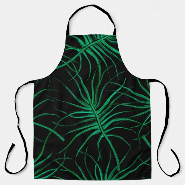 Watercolor Tropical Seamless pattern. Modern summe Apron (Front)