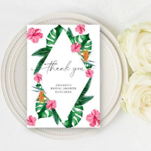Watercolor Tropical - thank you bridal shower 