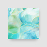 Watercolor Tropical Turquoise Abstract Gemstone   Canvas Print<br><div class="desc">Add a tropical touch to your decor with this watercolor abstract turquoise gemstone canvas print in shades of aqua blue,  sea foam green,  and gold. Perfect way to add a splash of colour and serene beach vibes to your wall. Art by KL Stock.</div>