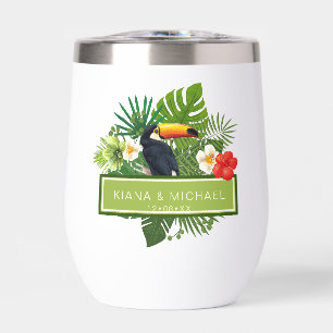 Watercolor Tropical w/Toucan Wedding ID577